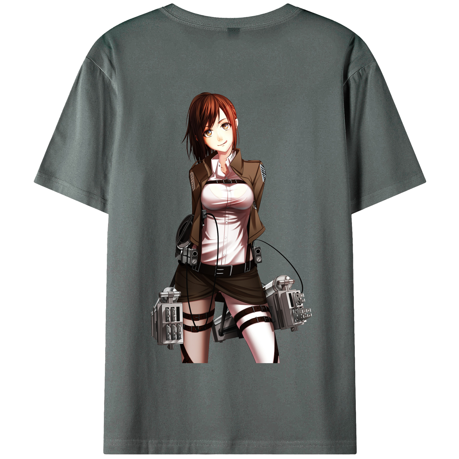 （画像用） 進撃の巨人 サシャ·ブラウス Attack on Titan Sasha Blaus 綿100％半袖Tシャツ（背面プリント）
